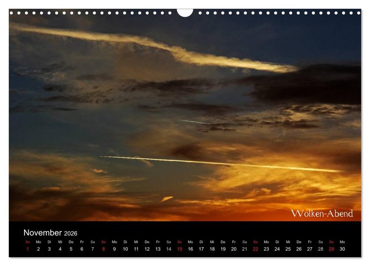 Produktbild: Wolken-Kunstwerke (Wandkalender 2026 DIN A3 quer), CALVENDO Monatskalender