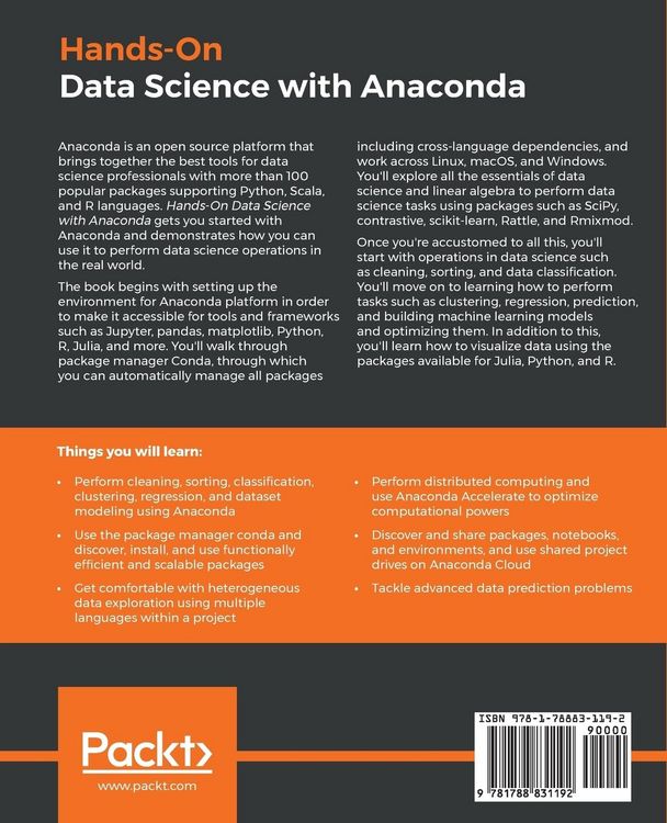 Produktbild: Hands-On Data Science with Anaconda