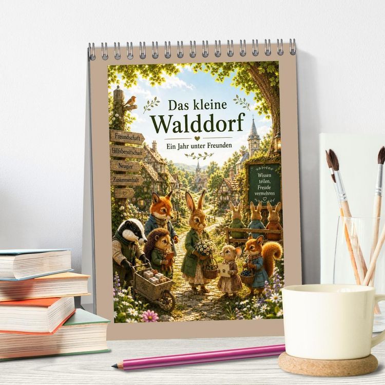 Produktbild: Das kleine Walddorf (Tischkalender 2027 DIN A5 hoch), CALVENDO Monatskalender