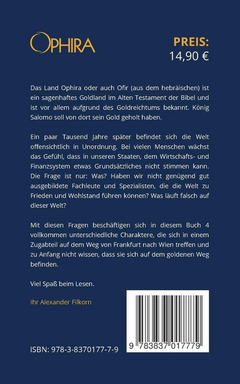 Produktbild: OPHIRA - Der goldene Weg