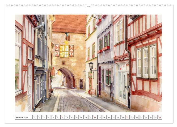 Produktbild: Historische Altst&auml;dte in Th&uuml;ringen (hochwertiger Premium Wandkalender 2027 DIN A2 quer), Kunstdruck in Hochglanz