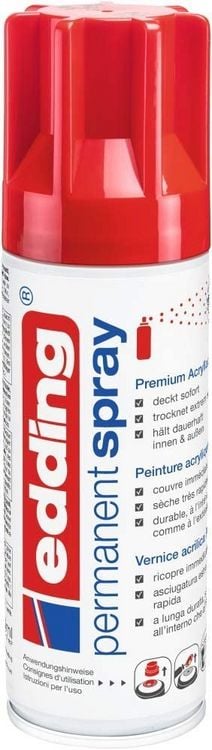 Produktbild: 5200 Permanent Spray, verkehrsrot gl&auml;nzend, 200ml Premium Acryllack