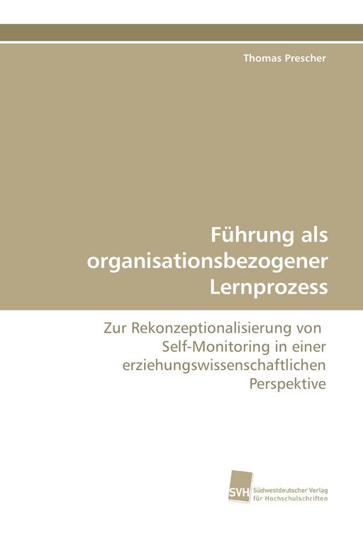 Produktbild: F&uuml;hrung als organisationsbezogener Lernprozess