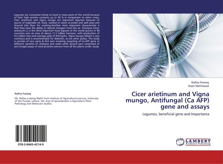 Produktbild: Cicer arietinum and Vigna mungo, Antifungal (Ca AFP) gene and assays