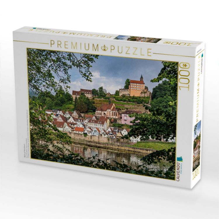 Produktbild: CALVENDO Puzzle Blick auf Hirschhorn | 1000 Teile Lege-Gr&ouml;&szlig;e 64x48cm Foto-Puzzle f&uuml;r gl&uuml;ckliche Stunden