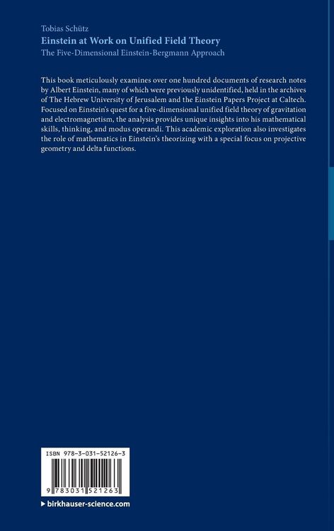 Produktbild: Einstein at Work on Unified Field Theory