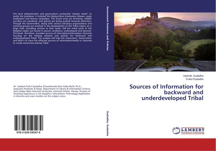 Produktbild: Sources of Information for backward and underdeveloped Tribal