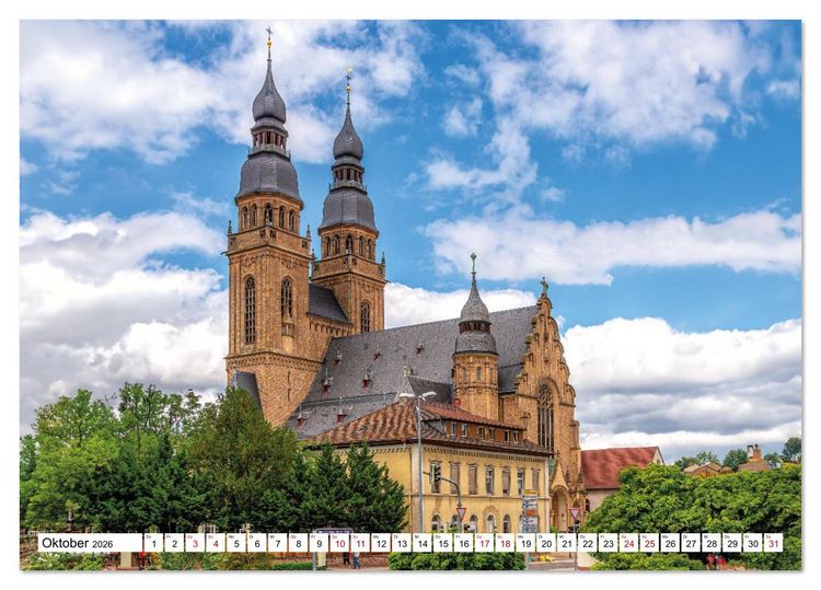 Produktbild: Speyer im Blick: Ein Jahr voller Geschichte und Charme (Tischkalender 2026 DIN A5 quer), CALVENDO Monatskalender