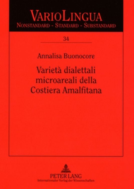 Produktbild: Variet&agrave; dialettali microareali della Costiera Amalfitana