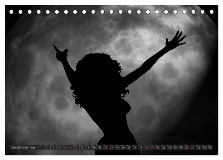 Produktbild: Sonne und Mond - faszinierend und anziehend (Tischkalender 2026 DIN A5 quer), CALVENDO Monatskalender