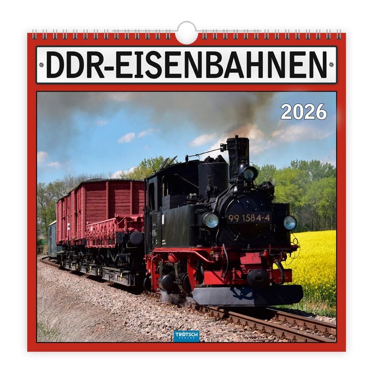 Produktbild: Trötsch Technikkalender DDR-Eisenbahnen 2026