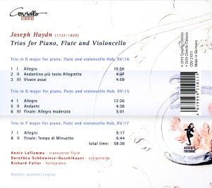 Produktbild: Trios F&uuml;r Klavier,Traversfl&ouml;te & Violoncello
