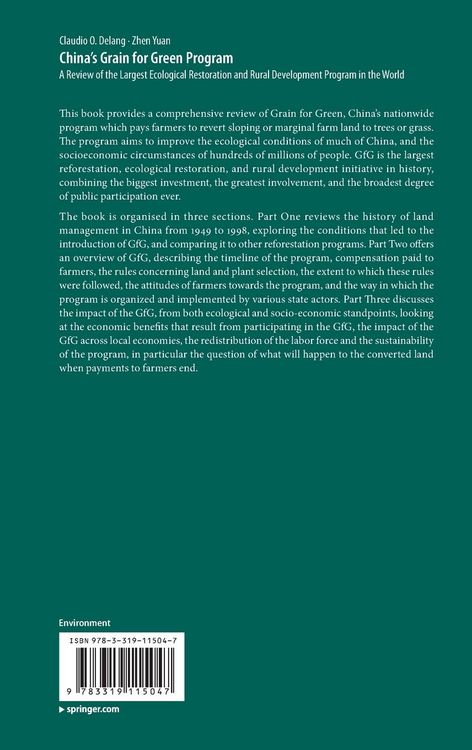 Produktbild: China&rsquo;s Grain for Green Program