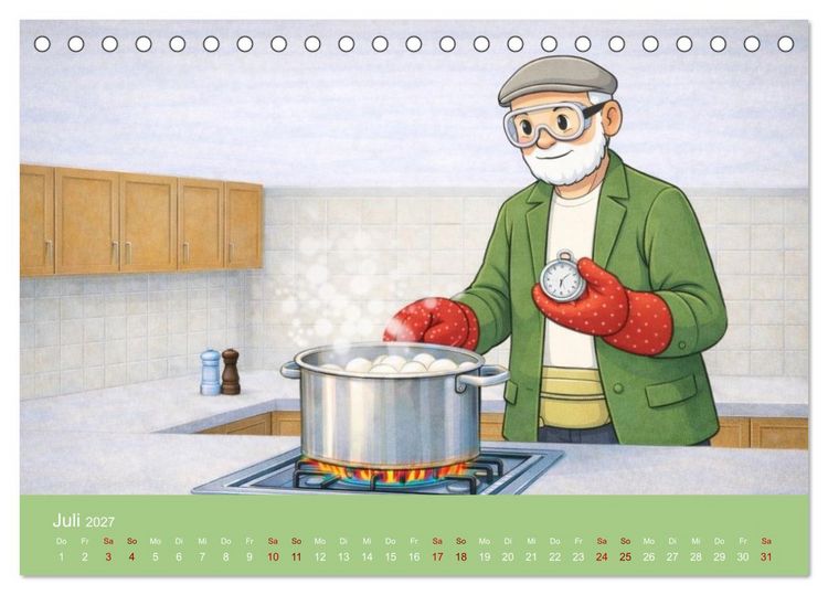 Produktbild: Opa Edition - Pragmatisch ans Werk (Tischkalender 2027 DIN A5 quer), CALVENDO Monatskalender