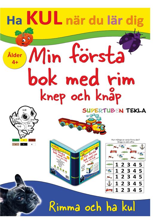 Produktbild: Min f&ouml;rsta bok med rim, knep och kn&aring;p