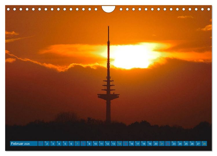Produktbild: Hansestadt Bremen zur blauen Stunde (Wandkalender 2026 DIN A4 quer), CALVENDO Monatskalender