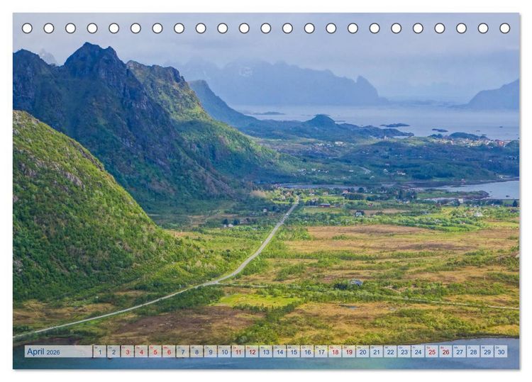 Produktbild: Die Lofoten - Eine Bilder-Reise (Tischkalender 2026 DIN A5 quer), CALVENDO Monatskalender