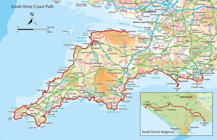 Produktbild: Walking the South West Coast Path