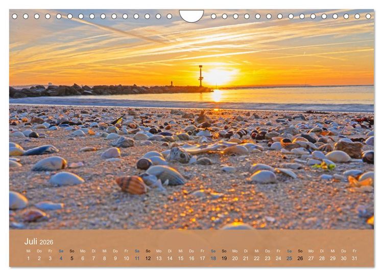 Produktbild: Die Bretagne - Sonne und das Meer (Wandkalender 2026 DIN A4 quer), CALVENDO Monatskalender