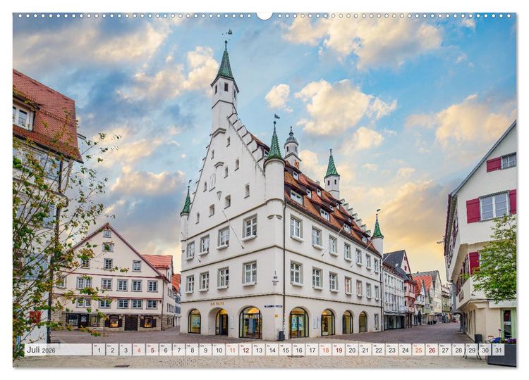 Produktbild: Biberach an der Ri&szlig; Impressionen (Wandkalender 2026 DIN A2 quer), CALVENDO Monatskalender