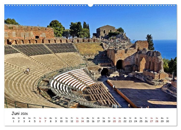 Produktbild: Sizilien - der Osten und die Liparischen Inseln (Wandkalender 2026 DIN A2 quer), CALVENDO Monatskalender