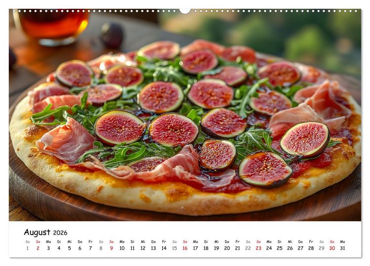 Produktbild: Pizza geht immer - Zu jeder Jahreszeit (Wandkalender 2026 DIN A2 quer), CALVENDO Monatskalender