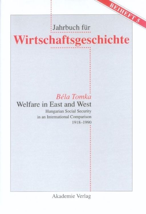 Produktbild: Welfare in East and West