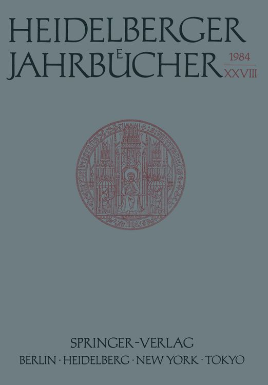 Produktbild: Heidelberger Jahrb&uuml;cher