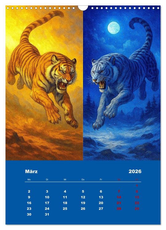 Produktbild: Spiegelwildnis (Wandkalender 2026 DIN A3 hoch), CALVENDO Monatskalender