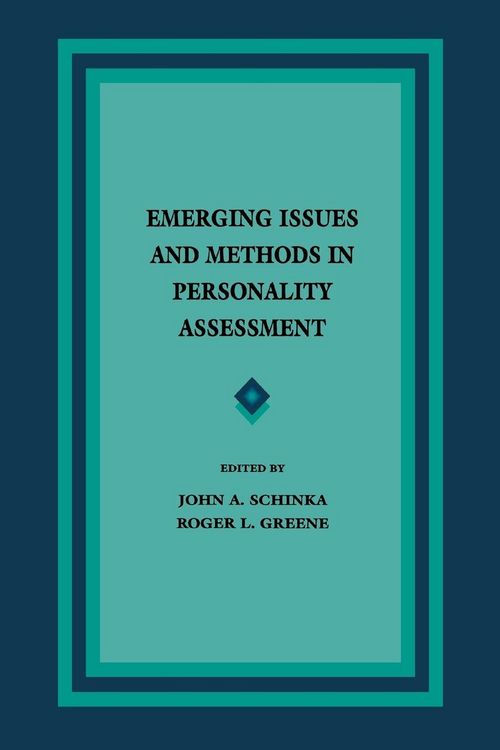 Produktbild: Emerging Issues and Methods in Personality Assessment