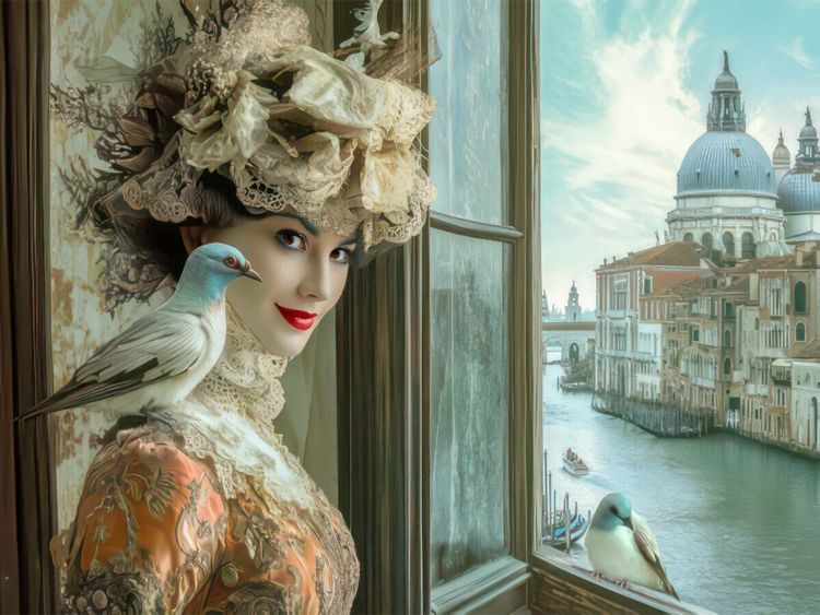 Produktbild: CALVENDO Puzzle Wundersch&ouml;ner venezianischer Stil | 1000 Teile Lege-Gr&ouml;&szlig;e 64x48cm Foto-Puzzle f&uuml;r gl&uuml;ckliche Stunden