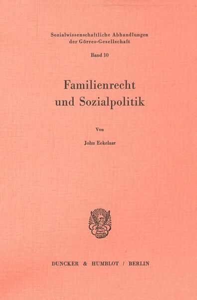 Produktbild: Familienrecht und Sozialpolitik.