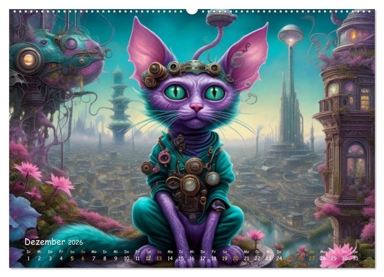 Produktbild: unm&ouml;gliche Traumwelten (Wandkalender 2026 DIN A2 quer), CALVENDO Monatskalender