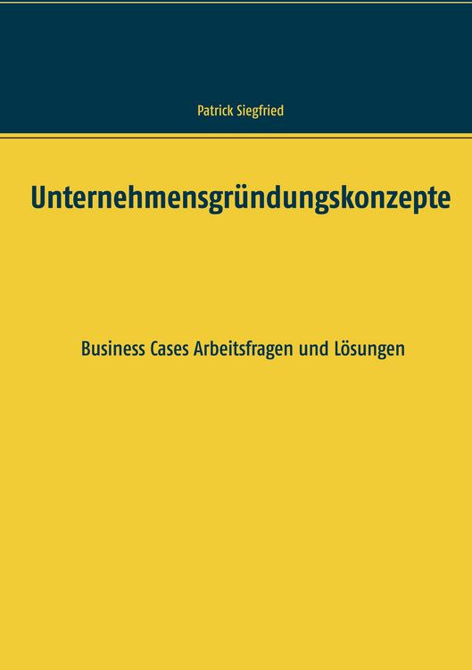 Produktbild: Unternehmensgr&uuml;ndungskonzepte