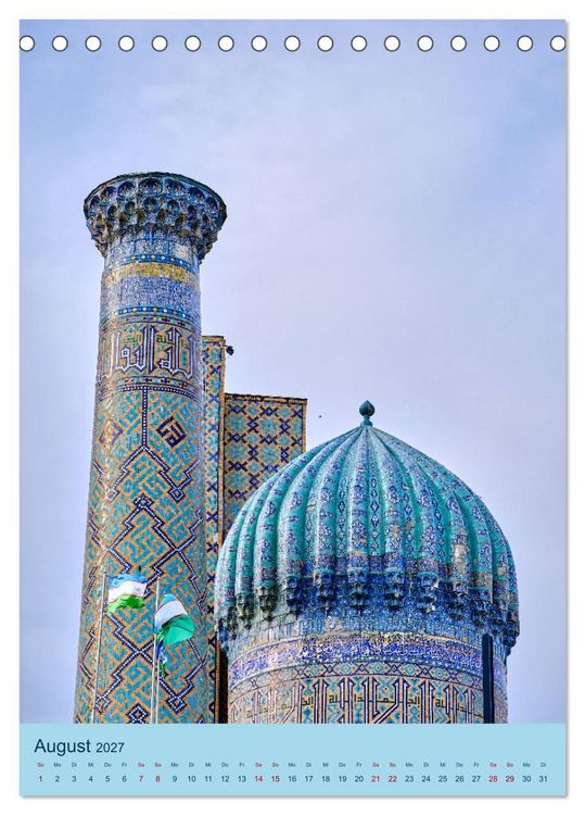 Produktbild: Usbekistan - Historische Architektur (Tischkalender 2027 DIN A5 hoch), CALVENDO Monatskalender