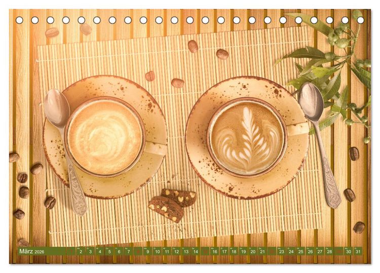 Produktbild: Auf einen Kaffee? (Tischkalender 2026 DIN A5 quer), CALVENDO Monatskalender