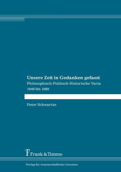 Produktbild: Unsere Zeit in Gedanken gefasst