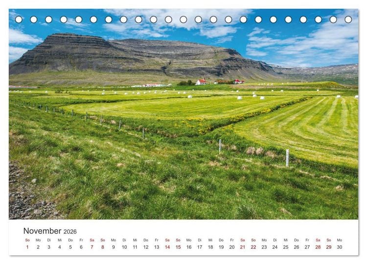 Produktbild: Sommer in Island (Tischkalender 2026 DIN A5 quer), CALVENDO Monatskalender