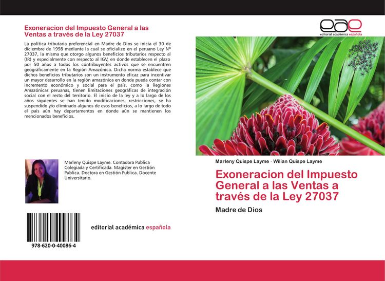 Produktbild: Exoneracion del Impuesto General a las Ventas a trav&eacute;s de la Ley 27037