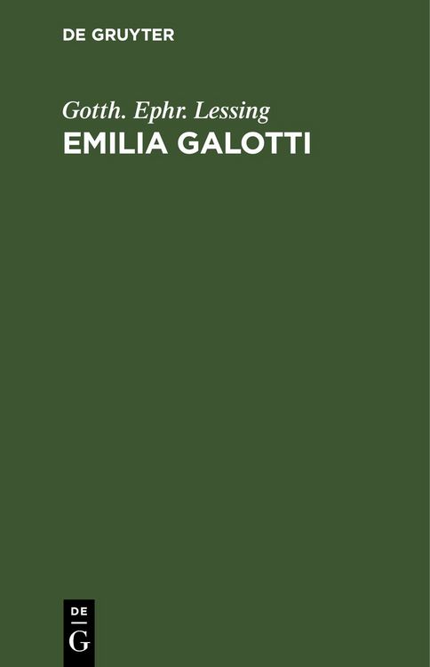 Produktbild: Emilia Galotti