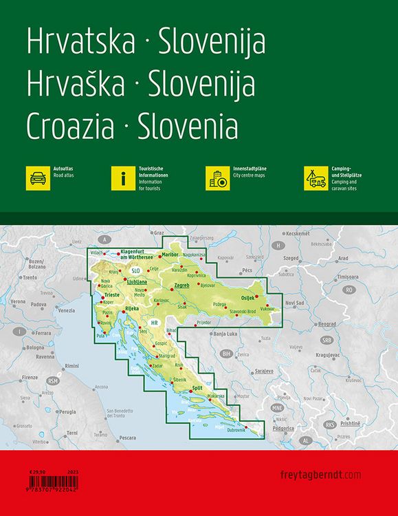 Produktbild: Freytag & berndt Autoatlas Kroatien - Slowenien 1:150.000