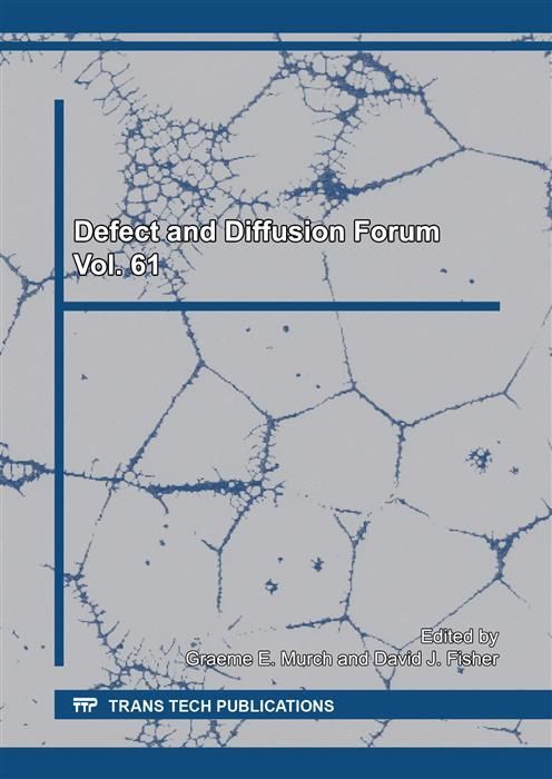 Produktbild: Defect and Diffusion Forum Vol. 61