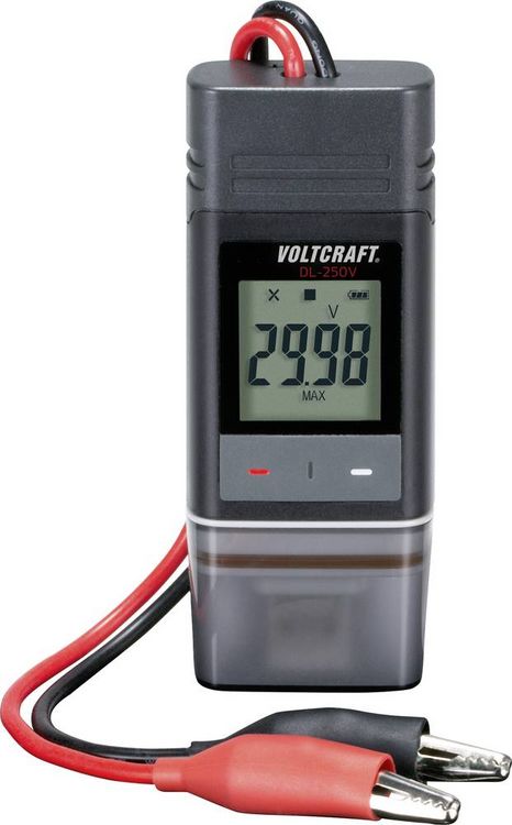 Produktbild: VOLTCRAFT VC-11015505 DL-250V Spannungs-Datenlogger Messgr&ouml;&szlig;e Spannung 0.01 bis 30 V PDF Funktion