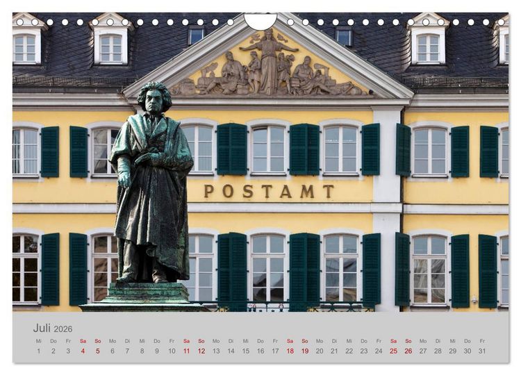 Produktbild: Bonn Die Stadt am Rhein (Wandkalender 2026 DIN A4 quer), CALVENDO Monatskalender