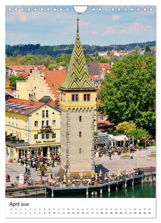 Produktbild: Lindau - Inselstadt am Bodensee (Wandkalender 2026 DIN A4 hoch), CALVENDO Monatskalender
