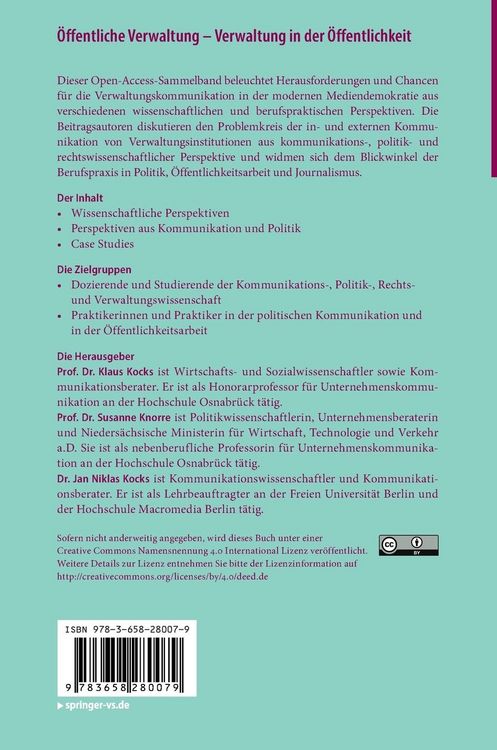 Produktbild: &Ouml;ffentliche Verwaltung &ndash; Verwaltung in der &Ouml;ffentlichkeit
