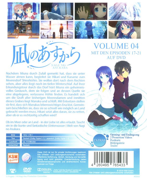 Produktbild: Nagi No Asukara - Volume 4: Episode 17-21