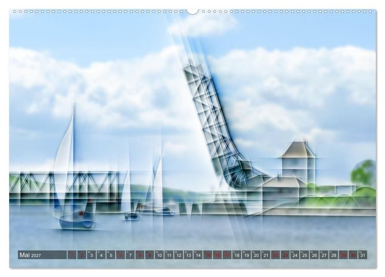Produktbild: Digital - Kubistisch - Piktorial (Wandkalender 2027 DIN A2 quer), CALVENDO Monatskalender