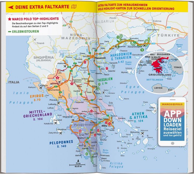 Produktbild: MARCO POLO Reisef&uuml;hrer Griechenland Festland