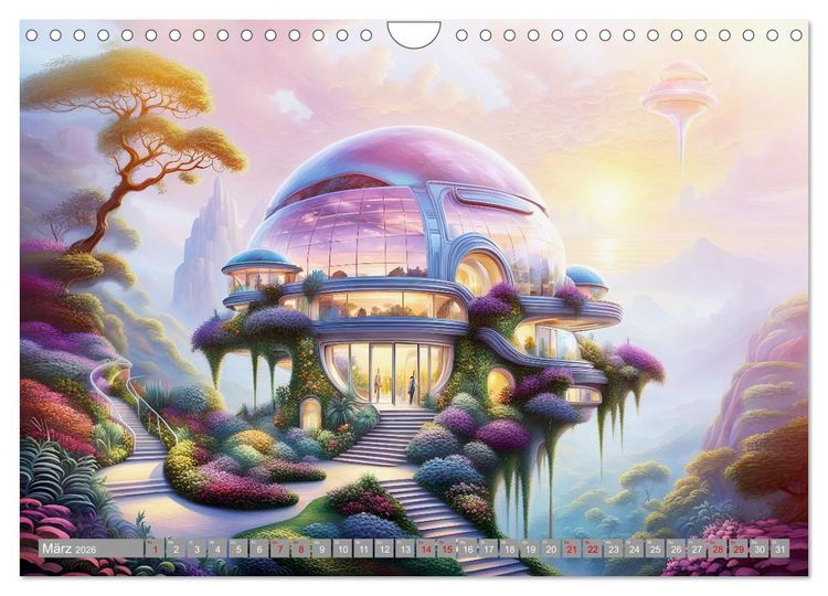 Produktbild: Architektur Futuristische Horizonte (Wandkalender 2026 DIN A4 quer), CALVENDO Monatskalender